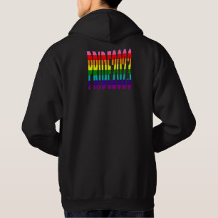 Färgfull regnbågstext LGBTQ Gay pride 2023 T-Shirt Hoodie