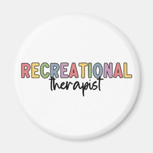 Färgfull rekreationsterapi magnet