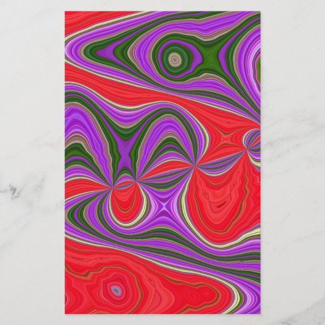 Färgfull Resa Brevpapper (Framsida)