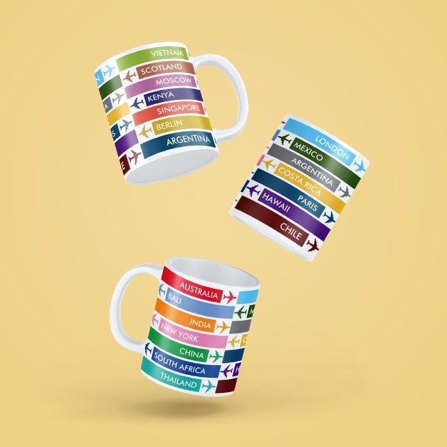 Färgfull resesucklista kaffemugg (Skapare uppladdad)