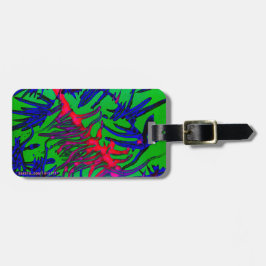 Färgfull resggningstagg bagagebricka