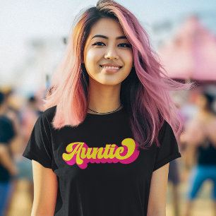 Färgfull Retro Auntie T Shirt