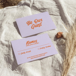 Färgfull retro Bright fet Funky Modern Bröllop OSA Kort