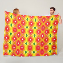 Färgfull retro diamant rand mönster