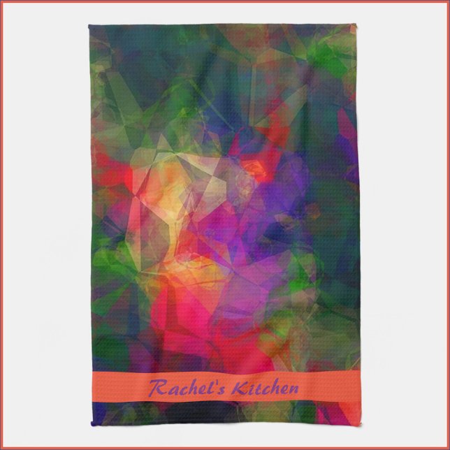 Färgfull retro kökshandduk (Skapare uppladdad)