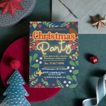 Färgfull retro modern botanisk jul