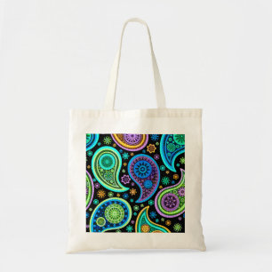 Färgfull Retro Paisley Mönster2.0 Tygkasse