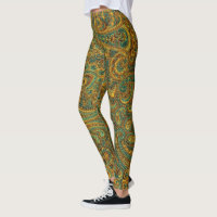 Färgfull Retro Paisley Mönster