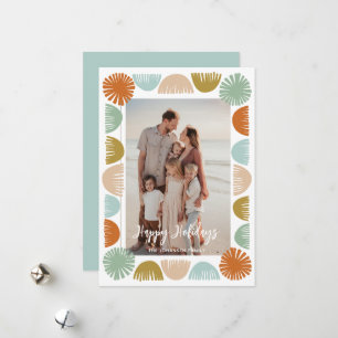 Färgfull Retro Ram-foto Julkort