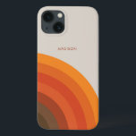 Färgfull Retro Rand 70s 80-tal Golden Brown Orange<br><div class="desc">Den här Vintagen Design iphone case skyddar din mobila design och har 70-sekundersinspirerad grafik i skuggor av orange,  rött och brunt. Det här Retro-inspirerade iphone case kan vara en personlig med ditt namn eller med valfri text.</div>