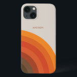 Färgfull Retro Rand 70s 80-tal Golden Brown Orange<br><div class="desc">Den här Vintagen Design iphone case skyddar din mobila design och har 70-sekundersinspirerad grafik i skuggor av orange, rött och brunt. Det här Retro-inspirerade iphone case kan vara en personlig med ditt namn eller med valfri text.</div>