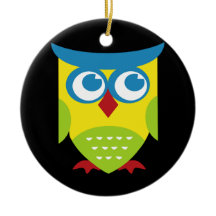 Färgfull Retro Uggla