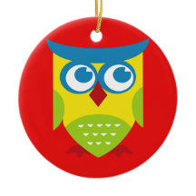 Färgfull Retro Uggla