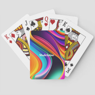 Färgfull Retro Vågar Personligt Casinokort