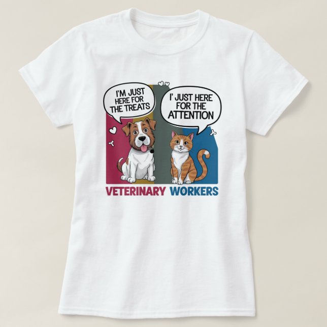 Färgfull Retro-Vintage-veterinärgåva T-Shirt (Design framsida)
