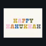 Färgfull Retro Western Simple Hanukkah Helgdag Vykort<br><div class="desc">Fira festivalen i Ljus med ett retro-flair med detta färgstarka Westerna vykort som inspirerar Hanukkah-helgdag. Utformningen har ett djärvt, dynamiskt färg i kombination med ett enkelt, rent linjer som fångar kärnan i ett klassiskt Westernt stil, som man föreställer sig för Hanukkah. Perfekt för att skicka varmt önskemål till familj och...</div>