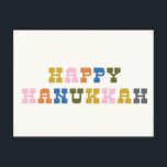 Färgfull Retro Western Simple Hanukkah Helgdag Vykort<br><div class="desc">Fira festivalen i Ljus med ett retro-flair med detta färgstarka Westerna vykort som inspirerar Hanukkah-helgdag. Utformningen har ett djärvt, dynamiskt färg i kombination med ett enkelt, rent linjer som fångar kärnan i ett klassiskt Westernt stil, som man föreställer sig för Hanukkah. Perfekt för att skicka varmt önskemål till familj och...</div>