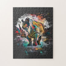Färgfull Rhinoceros! | Svart svårighet