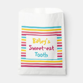 Färgfull Roligt, stripe Candy Min sötaste tandbag