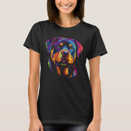 Färgfull Rottweiler T Shirt