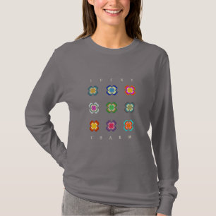 Färgfull Shamrock Feminine St patricks day Shirt T
