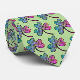 Färgfull Shamrock Tie Slips