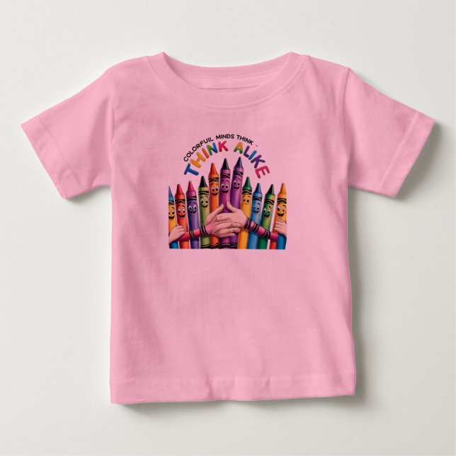 Färgfull sinnesstämning - Kreativ Brain inspiratio T Shirt (Framsida)