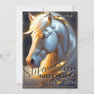 Färgfull själ Pony 69 Birthday-inbjudan Inbjudningar