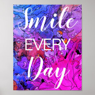 Färgfull sjömil varje dag Poster 8 x 10 tum