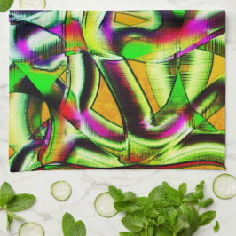 Färgfull skrotad kalk... kökshandduk