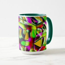 Färgfull skrotad kalk... mugg