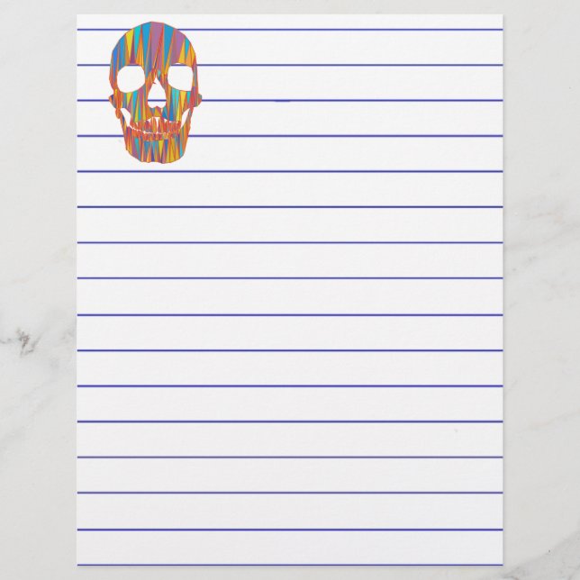 Färgfull Skull (Framsida)