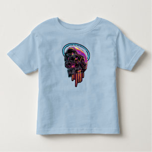 Färgfull Skull Cute Pojke Girl Halloween 2023 T Shirt