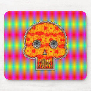 Färgfull Skull Musmatta