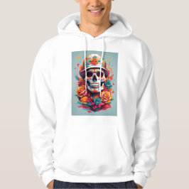 Färgfull Skull T-shirt Hoodie