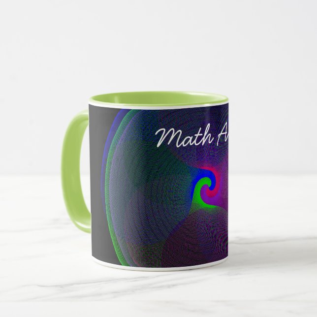 Färgfull smält Geometric Math Art Coffee Mugg (Framsida vänster)