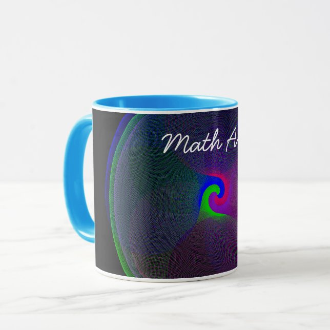 Färgfull smält Geometric Math Art Coffee Mugg (Framsida vänster)