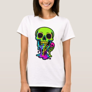 Färgfull Smälter skal T Shirt