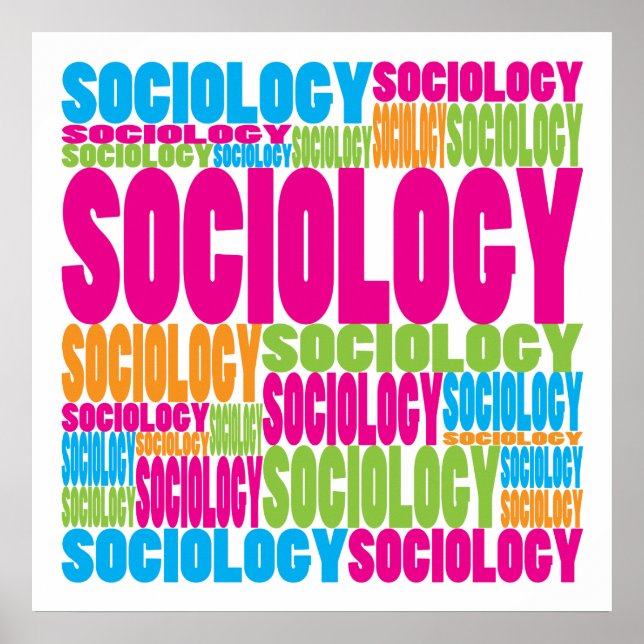 Färgfull sociologi poster (Framsidan)