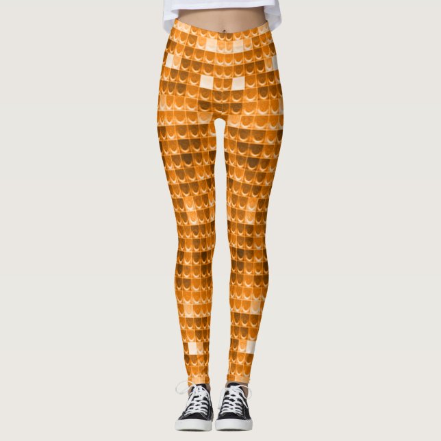Färgfull solnedgång Skalar Fantasy Leggings (fanta (Framsida)
