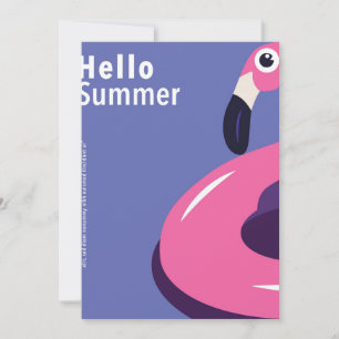 Färgfull sommar julkort
