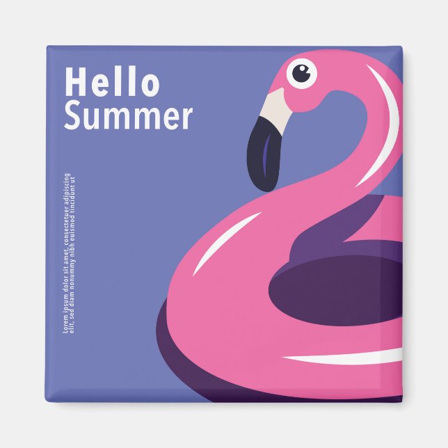 Färgfull sommar magnet (Framsidan)