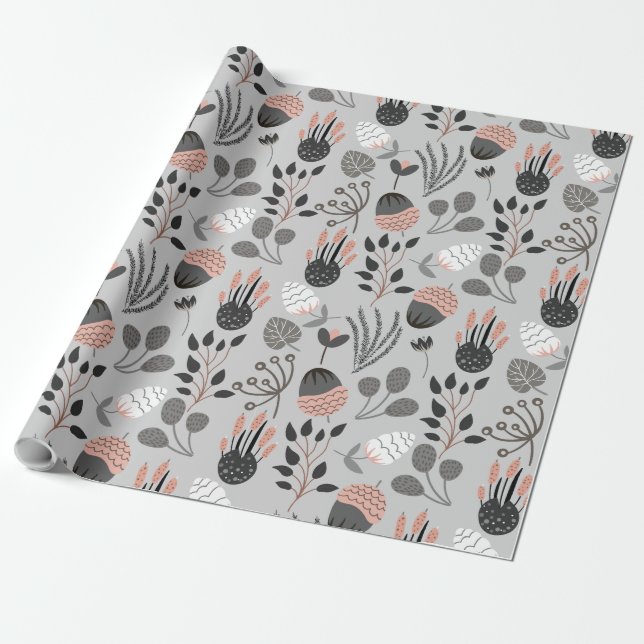 Färgfull sommar Mönster Presentpapper (Utrullad)