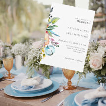 Färgfull sommarBlommigt Bröllop