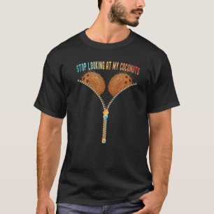 Färgfull sommarkokonut Bra Sluta Tittar vid min ko T Shirt