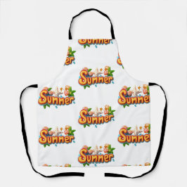 Färgfull sommartext med Beach Inslag