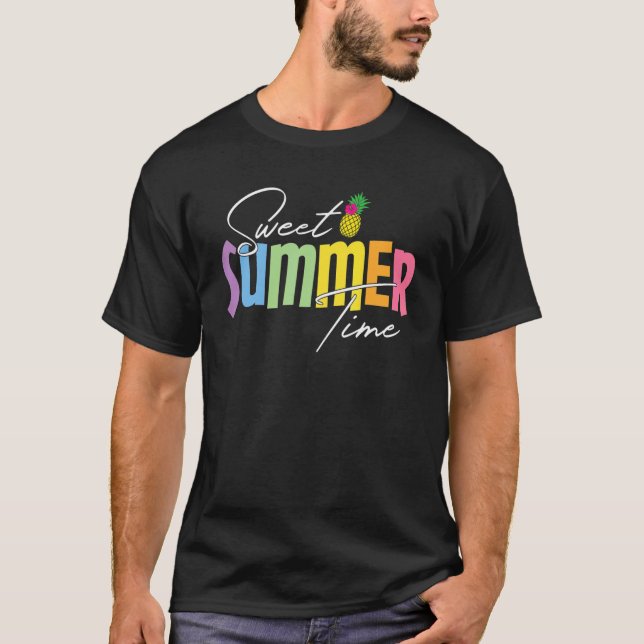 Färgfull sommartid, grafik t shirt (Framsida)