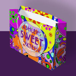 Färgfull sötsak 16 Birthday Gift Bag