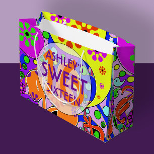 Färgfull sötsak 16 Birthday Gift Bag
