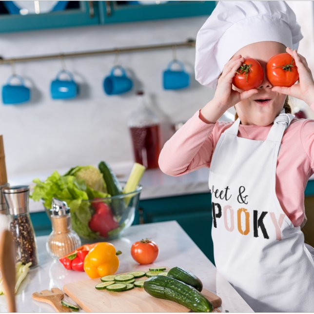 Färgfull sötsak och taloky | HAPPY HALLOWEEN Barnförkläde (Skapare uppladdad)